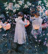 John Singer Sargent Carnation, Lily, Lily, Rose oil painting artist